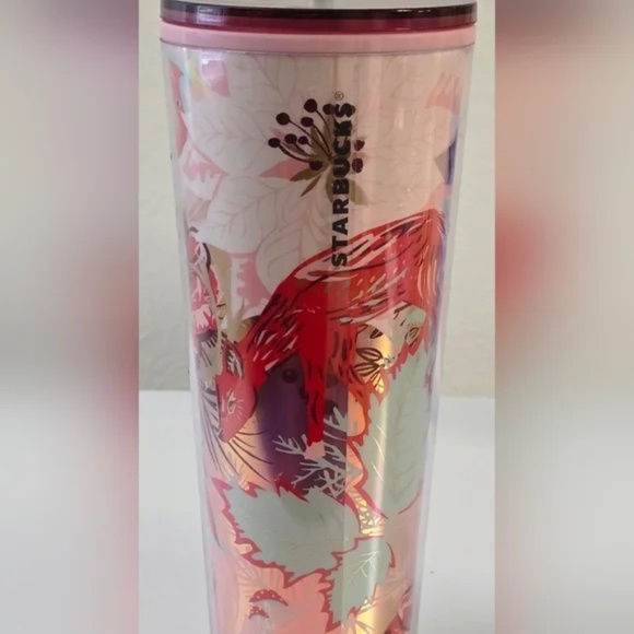 Starbucks Tumbler Venti (24 oz) - Fall Winter 2022 Flowers & Forest Animals - Picture 2 of 2